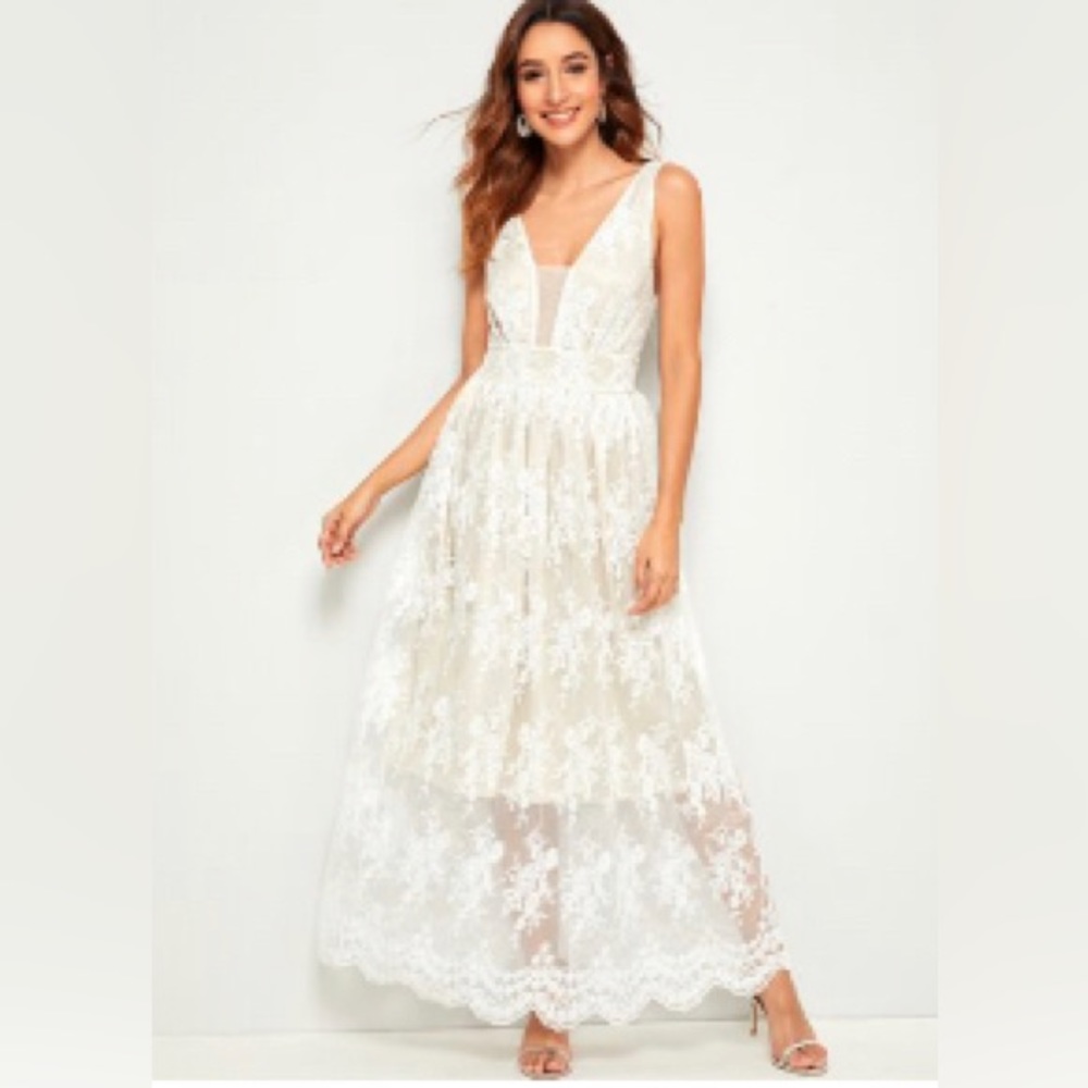 Lace maxi dress